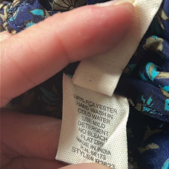 Evereve RAGA Floral Sapphire Blueprint Romper Size XS NWT - Picture 13 of 14